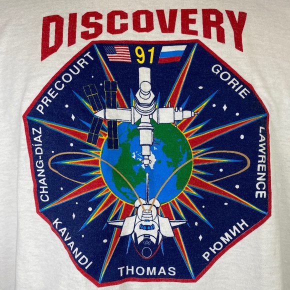 NASA Discovery STS-91 t-shirt vintage Mens L  Space Shuttle Space Station - Picture 1 of 11